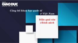 Công bố khoa học quốc tế ở Việt Nam: hiệu quả của chính sách và dư địa cho phát triển