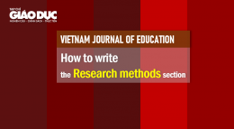 Kỹ năng viết bài báo khoa học: Cấu trúc và một số lưu ý khi viết phần Phương pháp nghiên cứu (Research methods)