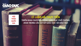 28/10/2022-Hội thảo Quốc gia “Lý luận và thực tiễn triển khai chương trình giáo dục phổ thông 2018 trong các cơ sở giáo dục và đào tạo”