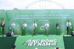 Khai mạc hè, ngày Olympic trẻ em và phát động toàn dân tập luyện môn bơi