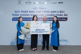 Quỹ phát triển Đề án Ngoại ngữ V-Skill hỗ trợ 55% chương trình IELTS/Giao tiếp và luyện Aptis, Vstep theo khung năng lực 6 bậc chuẩn châu Âu do Bộ GD-ĐT ban hành