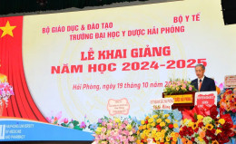 Trường Đại học Y Dược Hải Phòng tổ chức khai giảng năm học mới 2024 - 2025